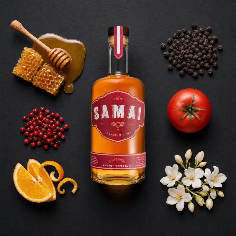Aroma visualization from community tastings