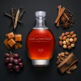 3 badge mixology Kirk and Sweeney XO 70cl bottle — Aroma-Visualisierung aus Community-Verkostungen
