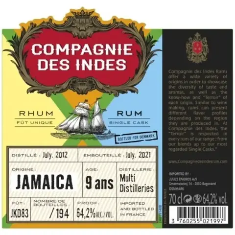 CDI Jamaica (Bottled for Denmark) 2012