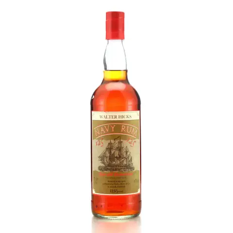 Walter Hicks Navy Rum 125 Proof Guyana Demerara
