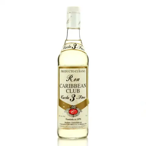 Santiago de Cuba Ron Caribbean Club Carta 3 Años (Vintage)