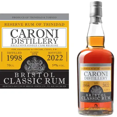 Bristol Caroni Reserve Rum of Trinidad HTR 1998