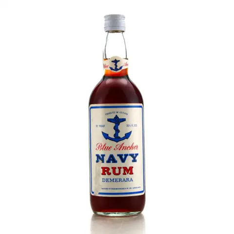 Charles Kinloch & Co. Blue Anchor Demerara Navy Rum 1970s