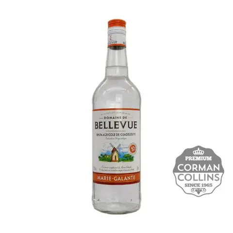Bellevue Rhum Traditionnel de la Guadeloupe Marie Galante Blanc