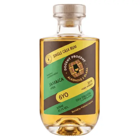 Precious Liquors Hampden Jamaica Single Cask Rum (Docent Procent) 2019