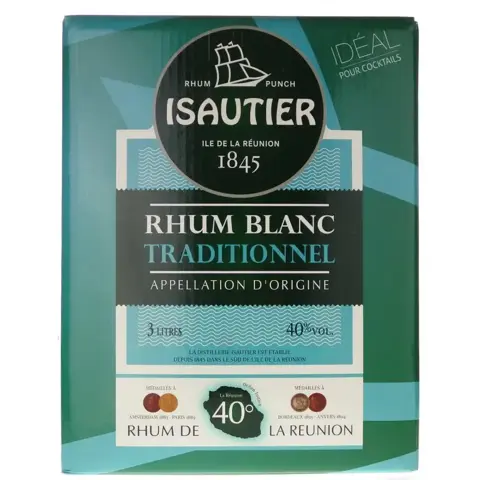 Isautier Rhum Blanc Traditionnel