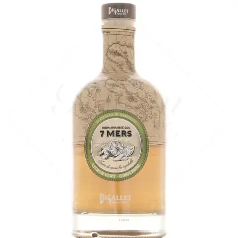 Bigallet Rhum arrangé des 7 mers Citron Vert Gingembre
