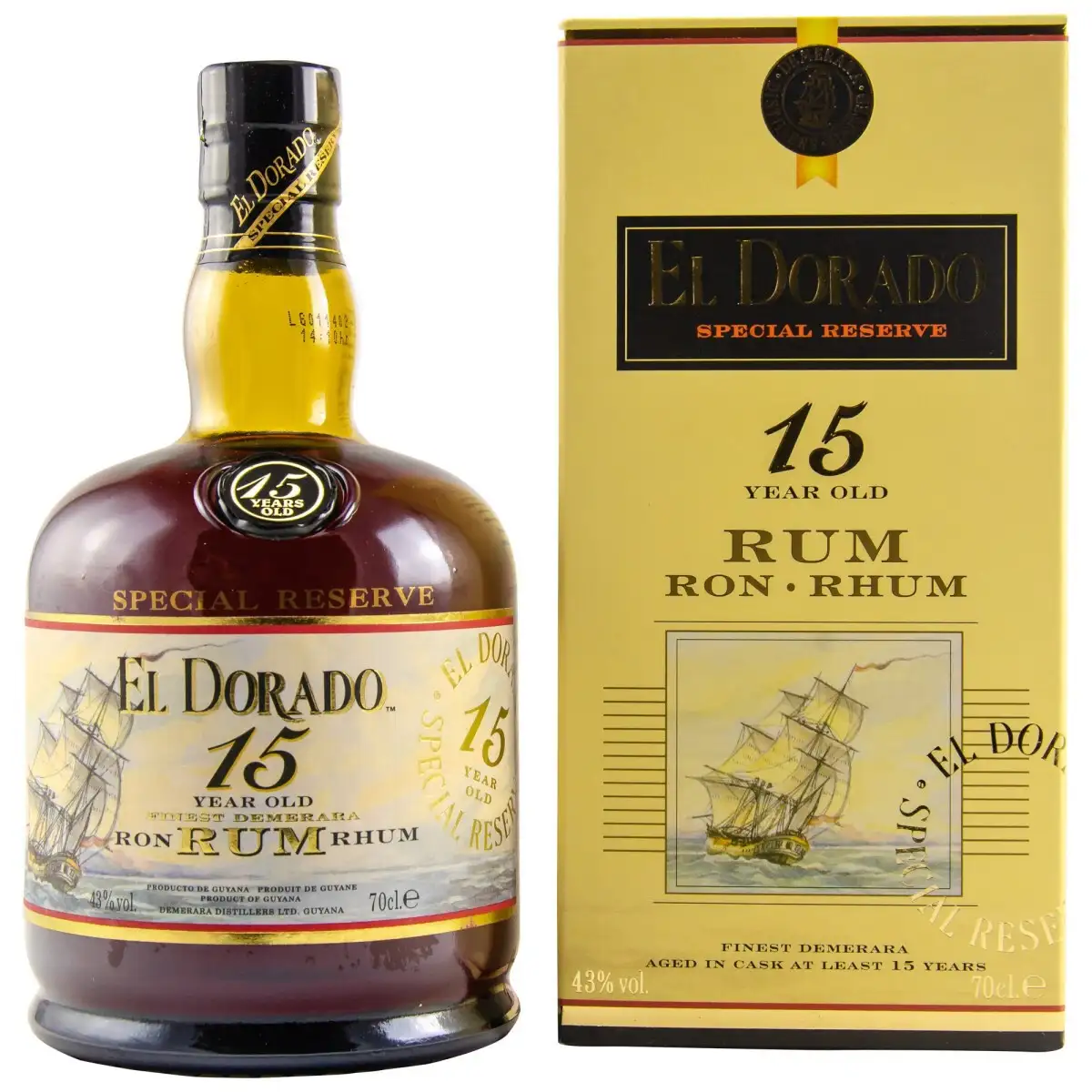 Bottle of DDL El Dorado 15