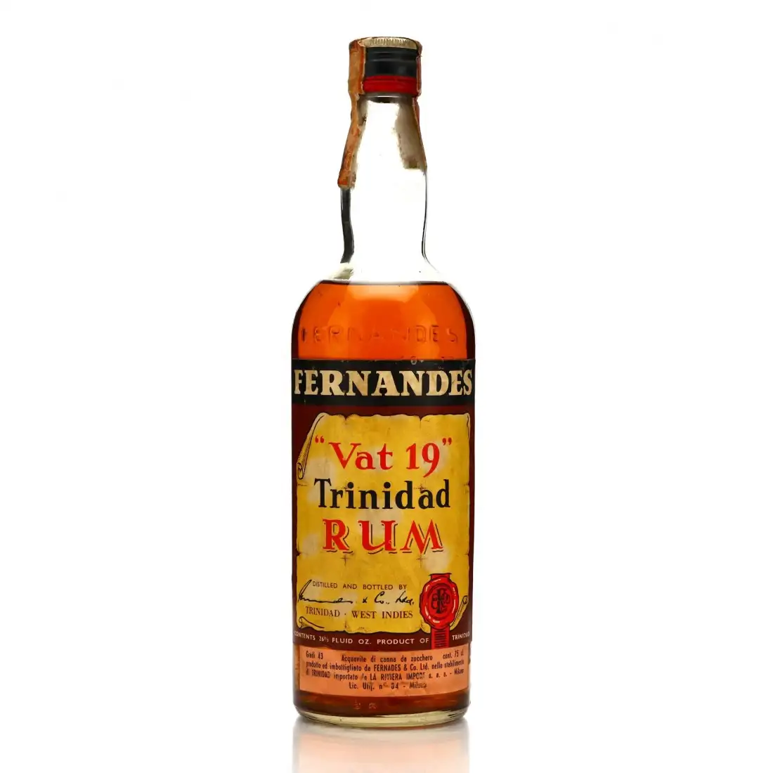 Image haute résolution de Fernandes „Vat 19“ Trinidad Rum