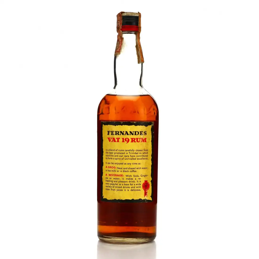 Image haute résolution de Fernandes „Vat 19“ Trinidad Rum