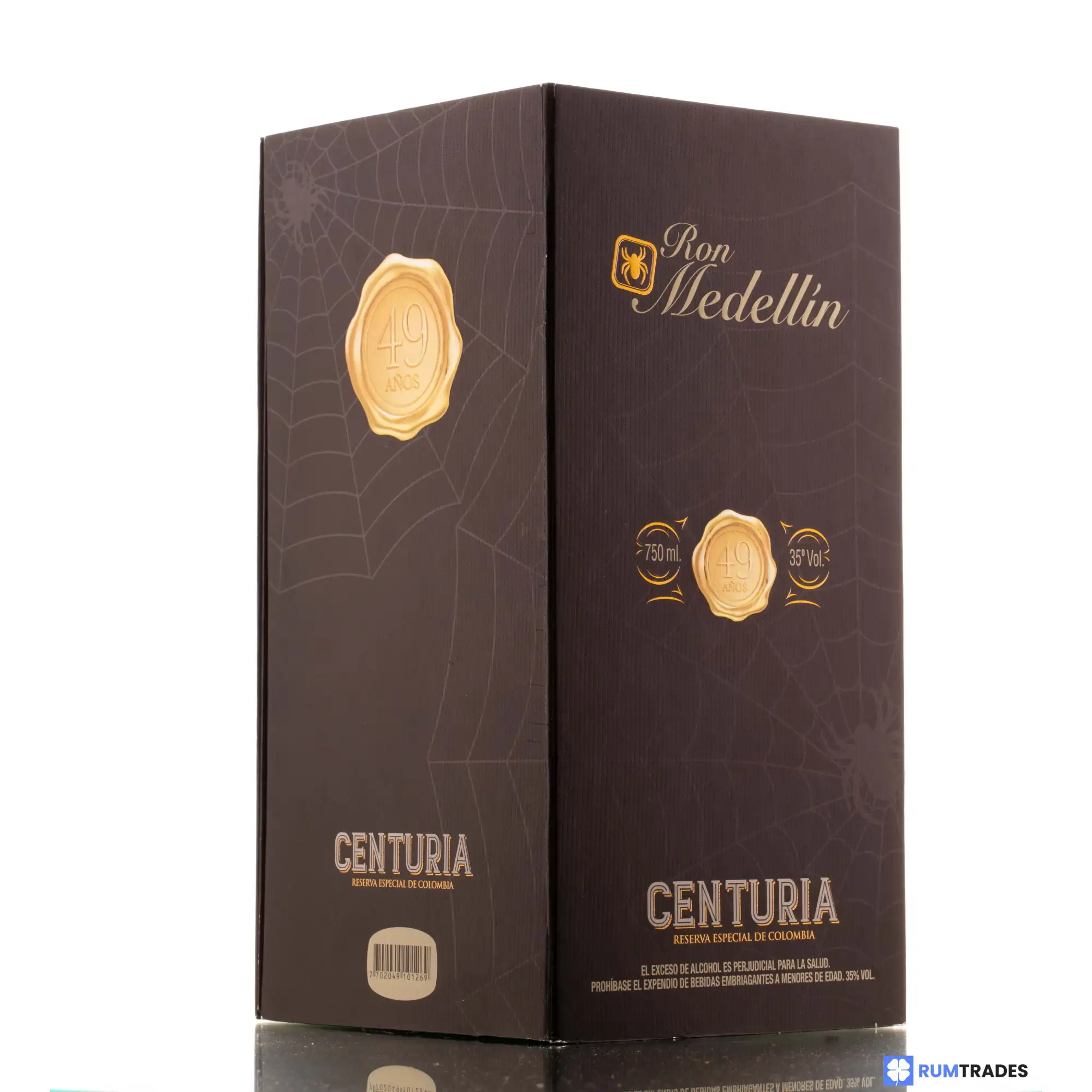 Hochauflösendes Bild von Licores de Antioquia Ron Medellin Centuria 1970