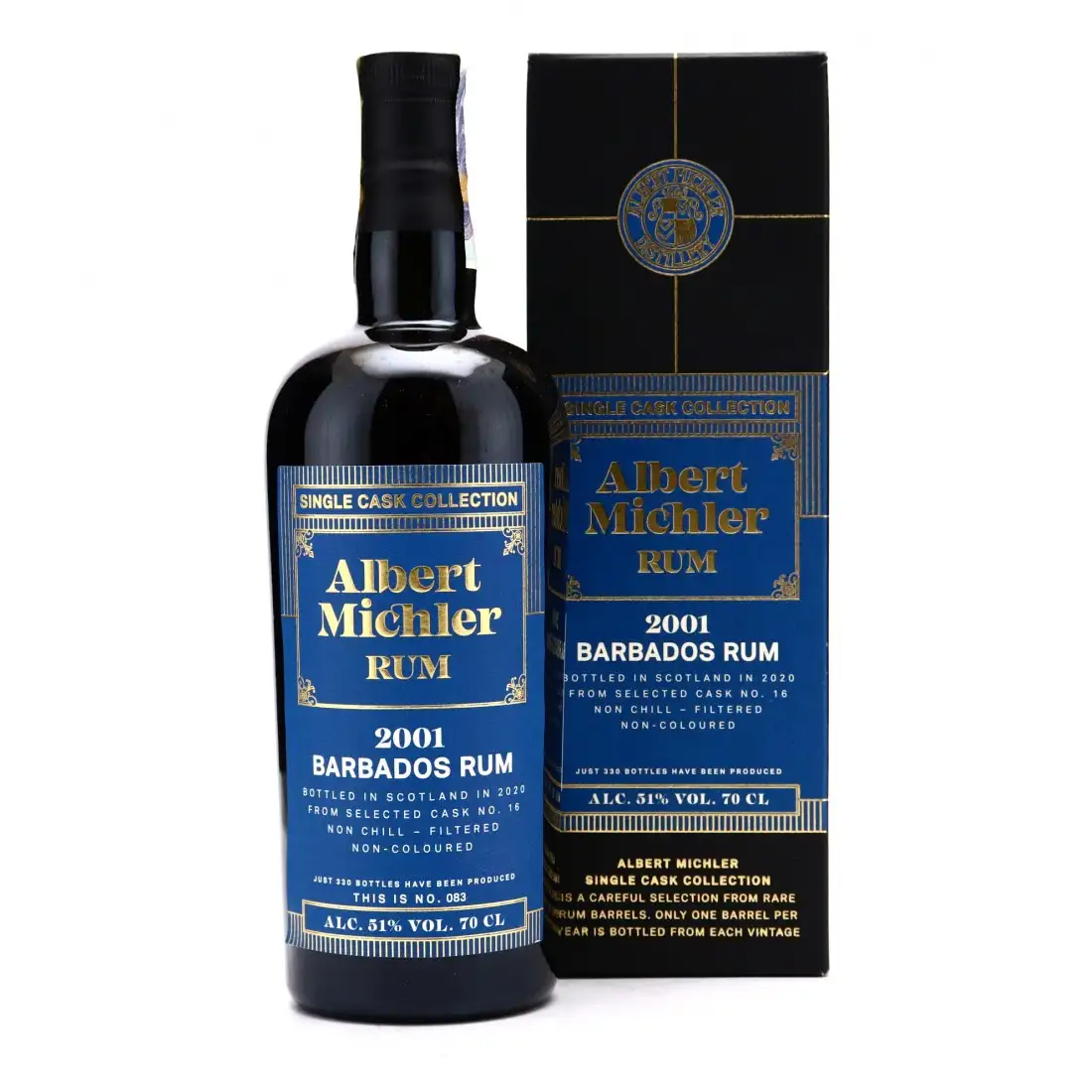 Bottle of Albert Michler Distillery Foursquare Barbados 2001