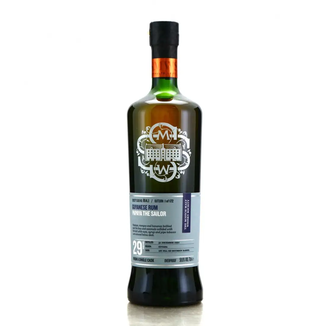 Bottle of SMWS Uitvlugt R14.1 Papaya the Sailor 1991