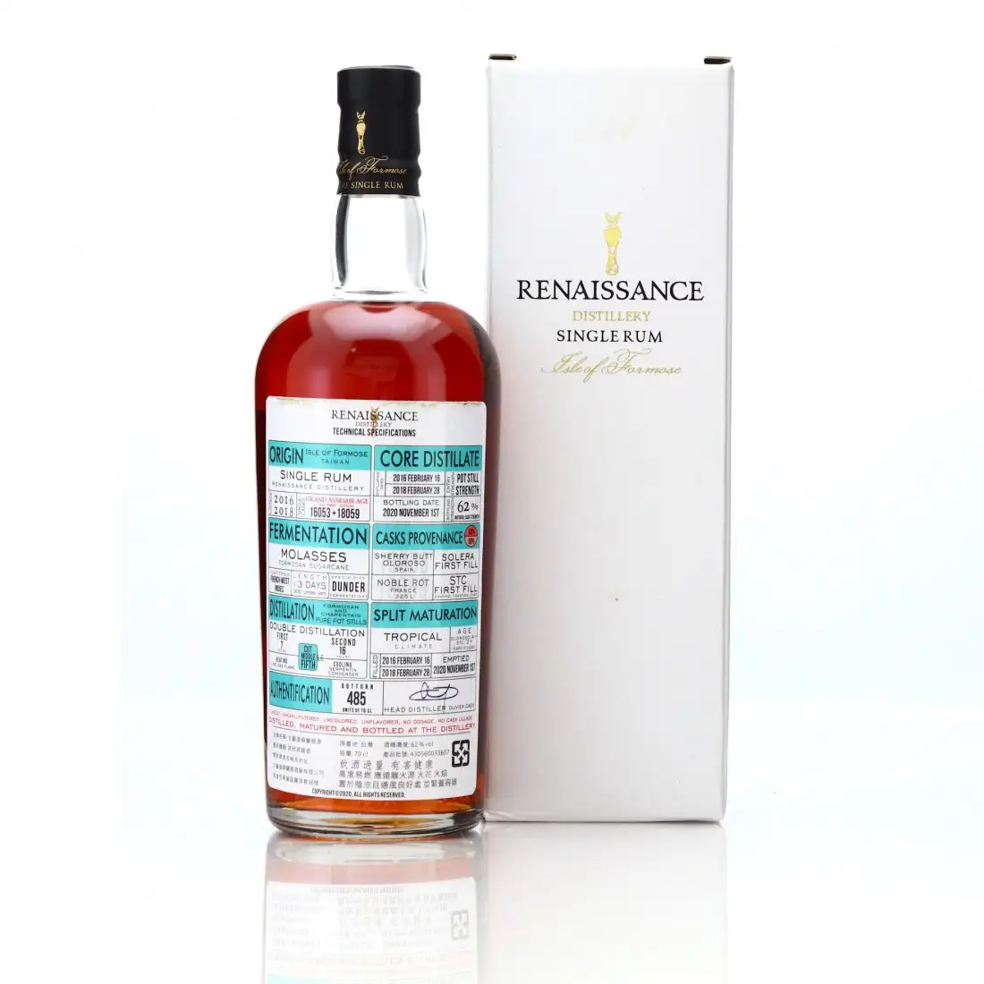 High resolution image of Renaissance Single Rum 2016 &amp; 2018