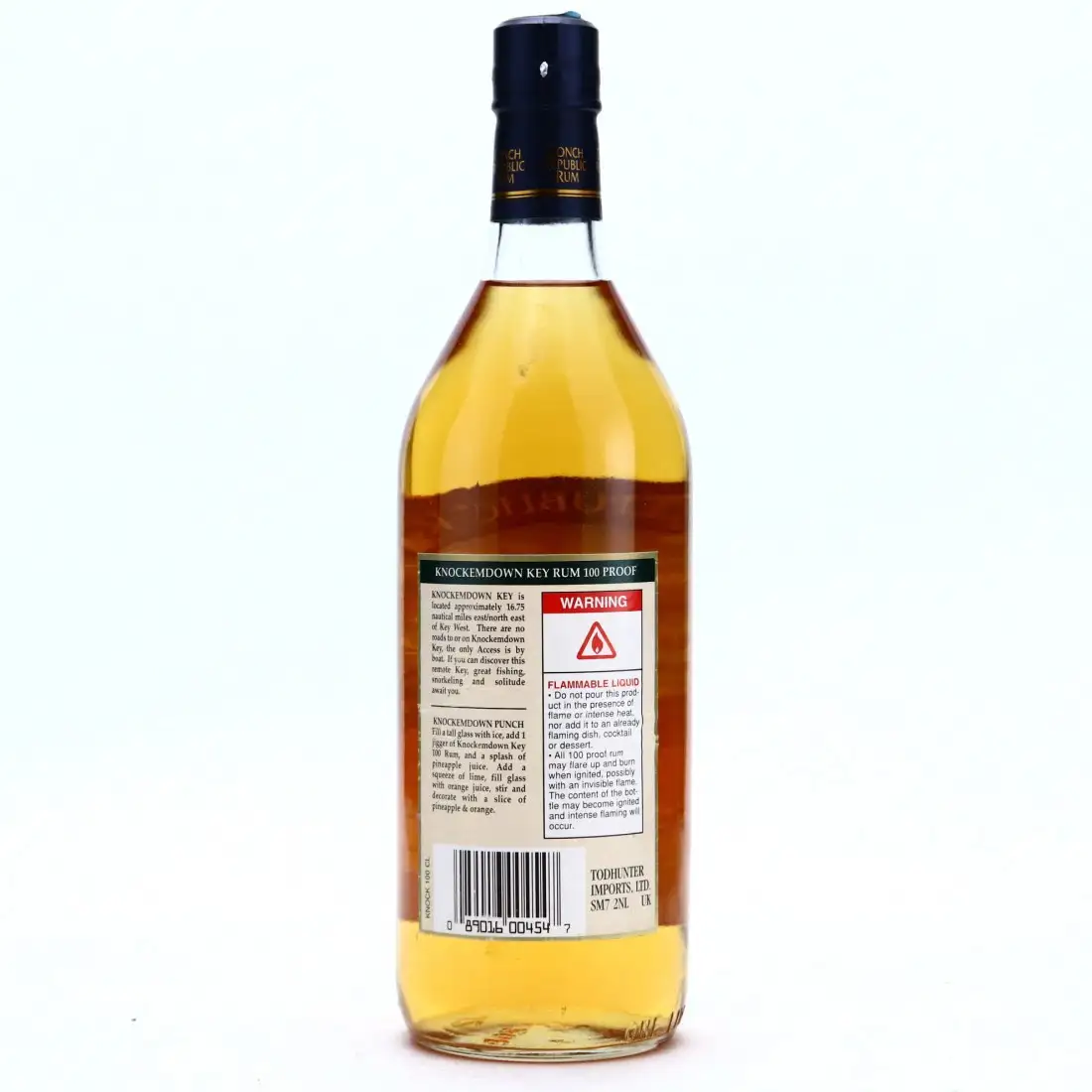 High resolution image of Conch Republic Rum Co Knockenmdown Key Rum 100 Proof