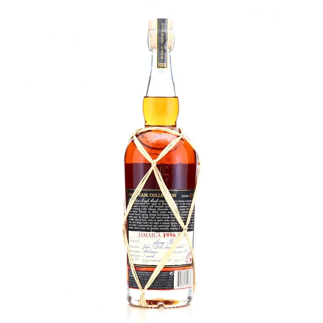 Image haute résolution de Long Pond Plantation Jamaica Finish Rye Whiskey (Gordon‘s) ITP - HJC 1996