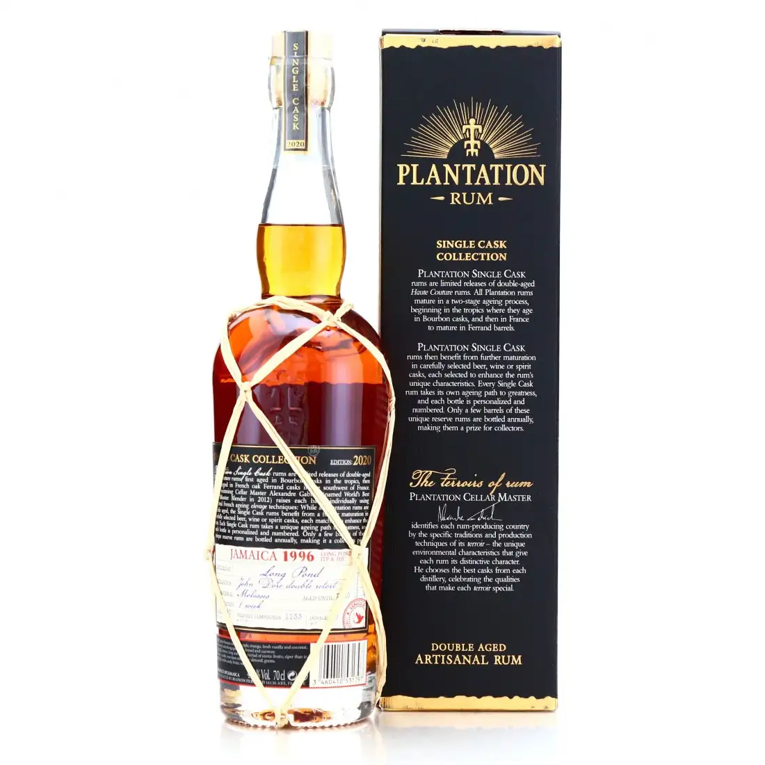 Image haute résolution de Long Pond Plantation Jamaica Finish Rye Whiskey (Bottled for you!) ITP - HJC 1996