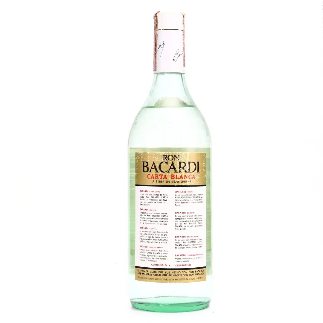High resolution image of Bacardi Carta Blanca 1970s