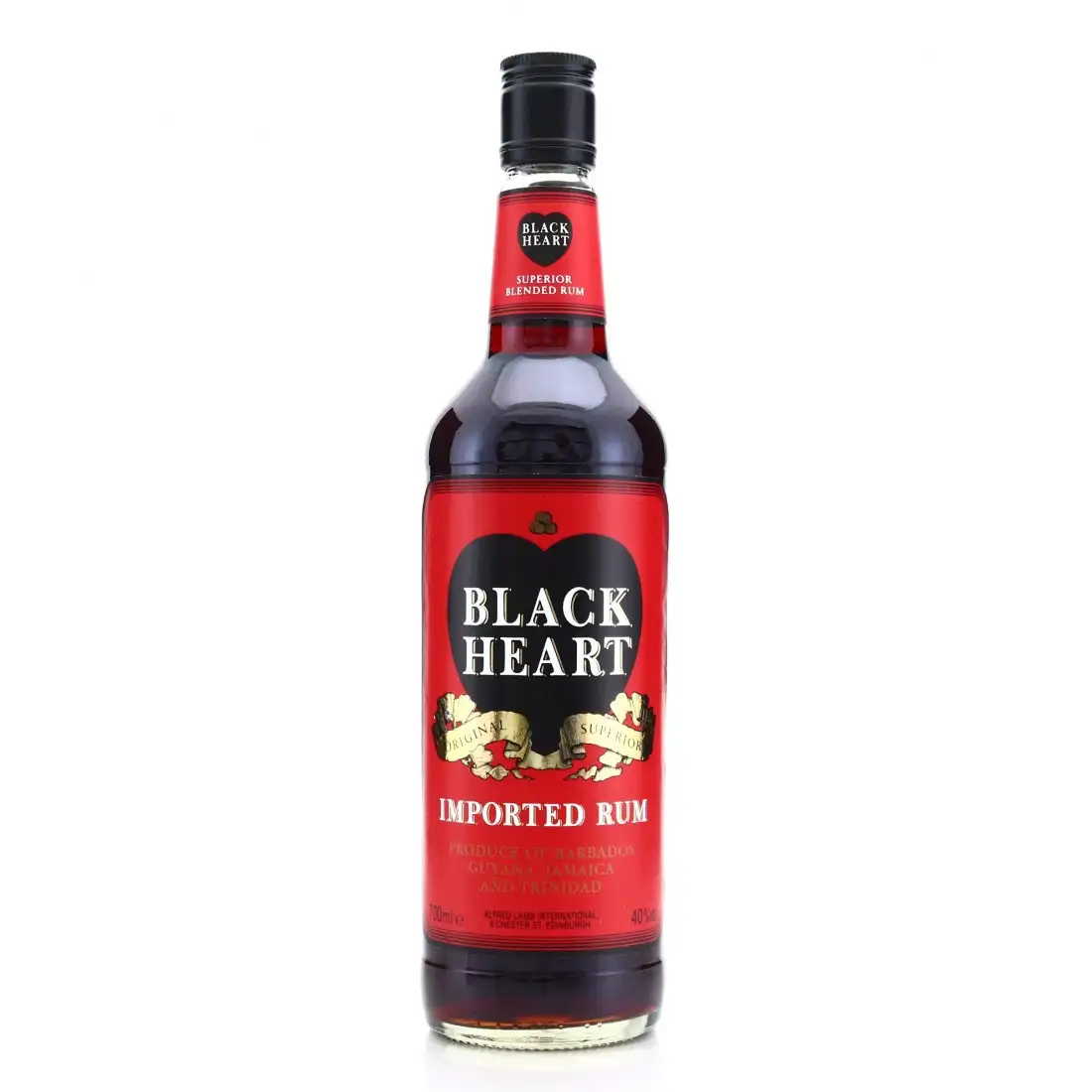 Bottle of Henry White Black Heart Demerara Rum 1990s