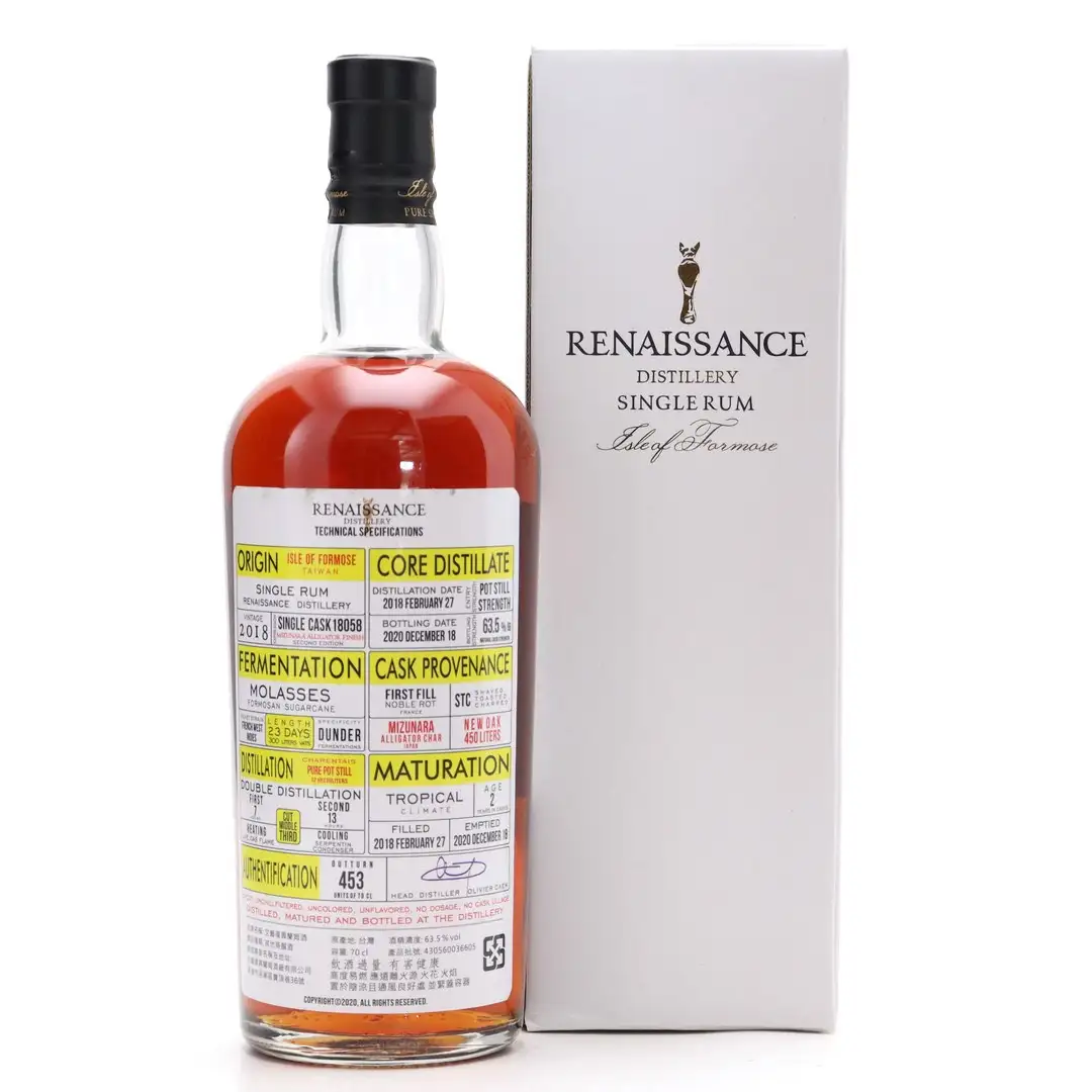 High resolution image of Renaissance Single Mizunara Alligator Char Cask Finish 2018