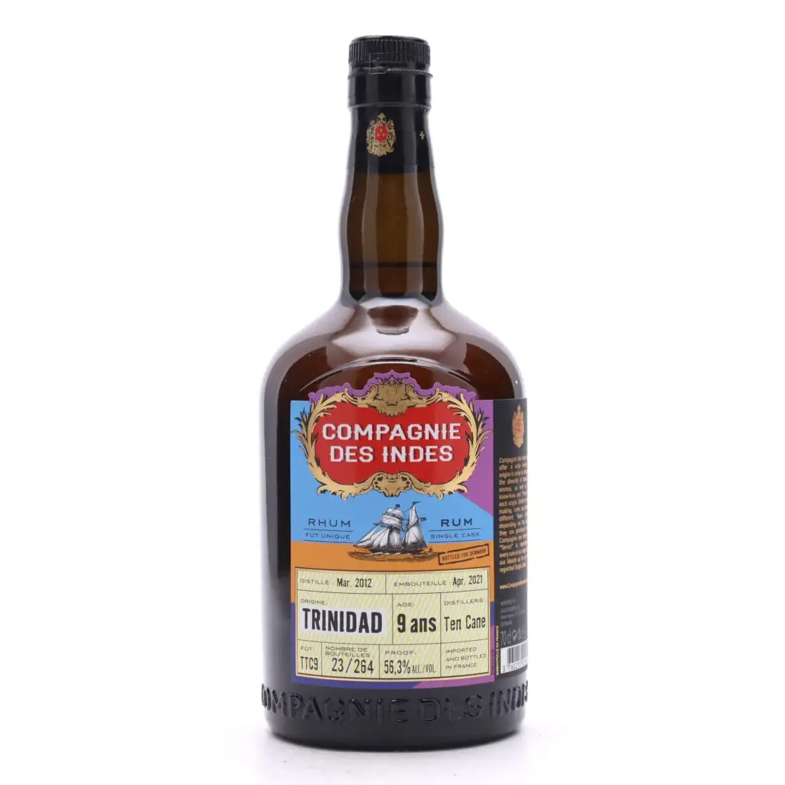 Bottle of CDI Ten Cane Trinidad (Bottled for Denmark) 2012