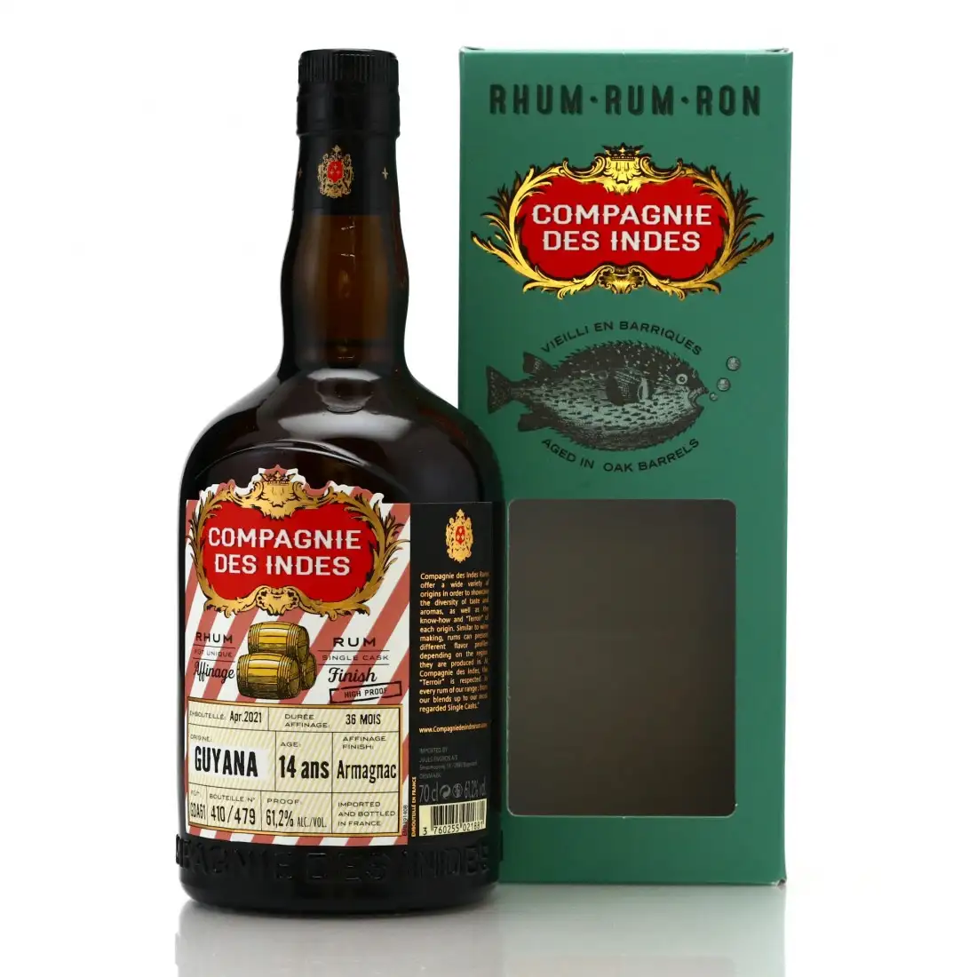 Bottle of CDI Guyana Armagnac Finish 2007