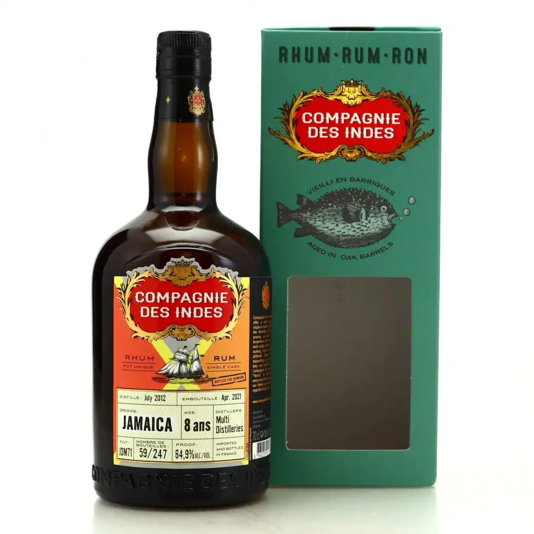 Bottle of CDI Jamaica (Bottled for Denmark) 2012