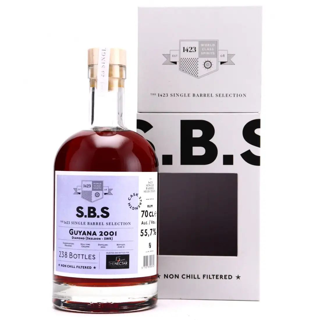 Bottle of Skeldon S.B.S Selected and bottled for The Nectar SWR 2001