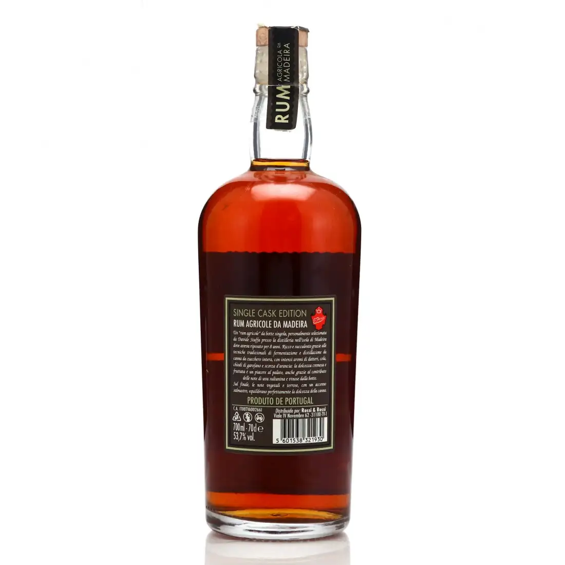 Image haute résolution de Rossi &amp; Rossi Engenhos do Norte 970 Rum Agricola Da Madeira 2010