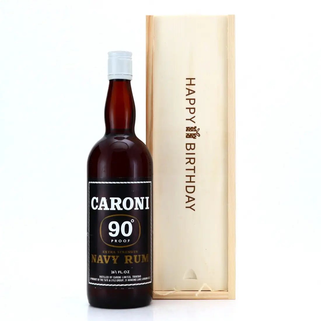 Bottle of Tate & Lyle Group Caroni Navy Rum Extra Strong 90 Proof