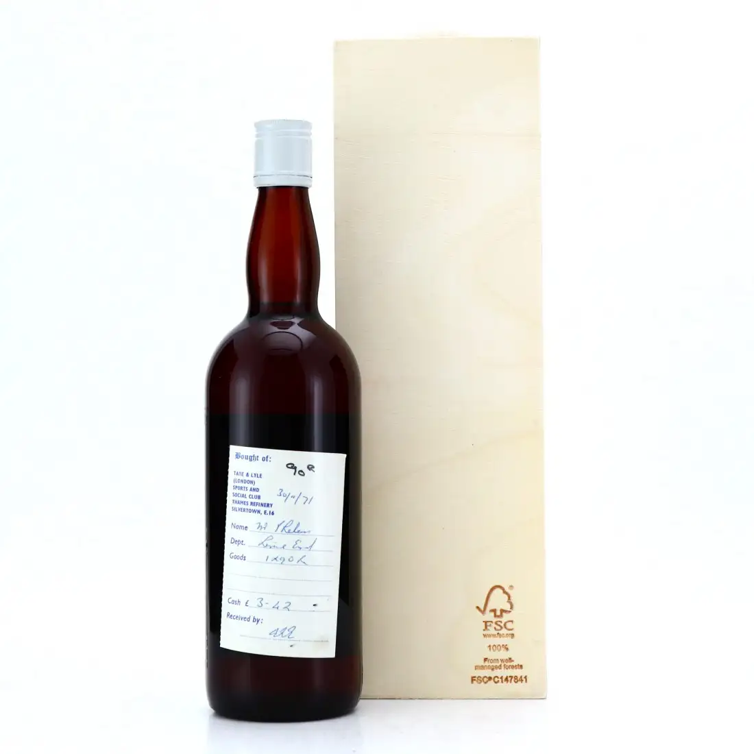 High resolution image of Tate &amp; Lyle Group Caroni Navy Rum Extra Strong 90 Proof