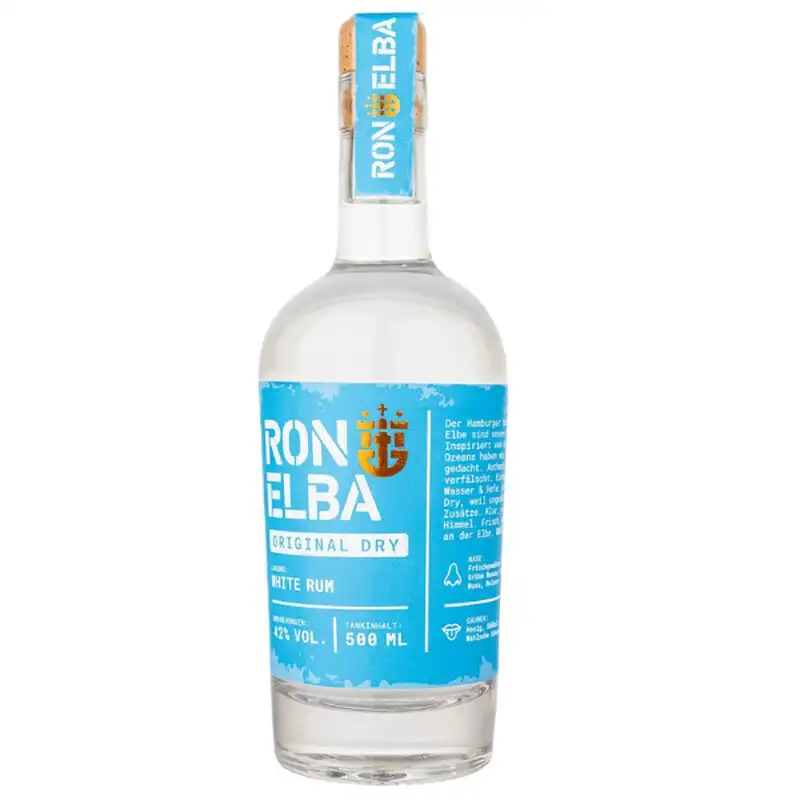 Bottle of Gentleman‘s Food Ron Elba Original Dry White Rum