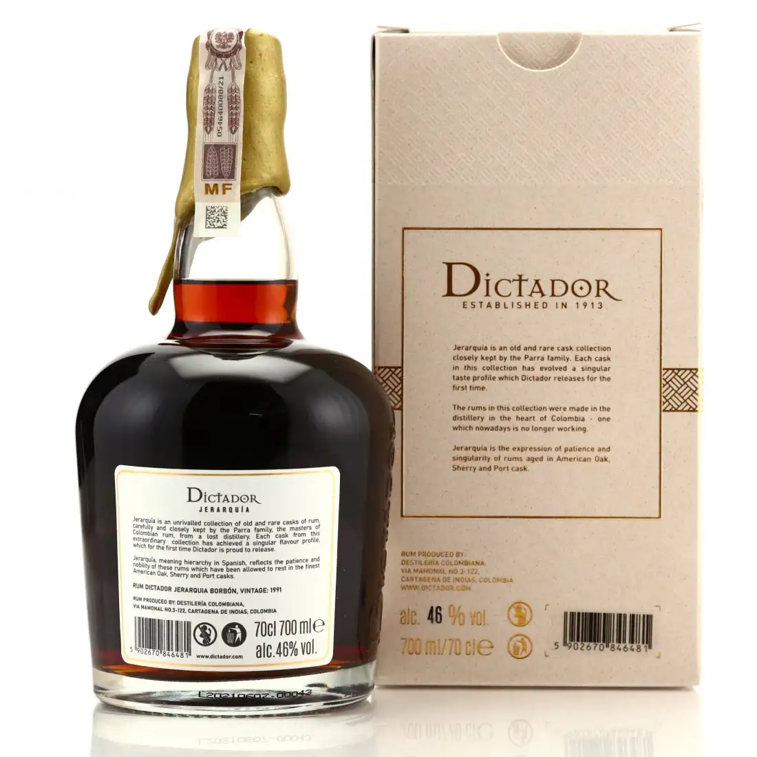 High resolution image of Dictador Jerarquía Borbón 1991