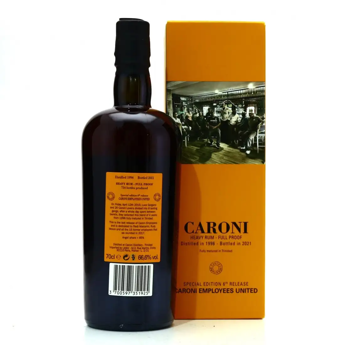 High resolution image of Velier Caroni 6th Employees United HTR 1996