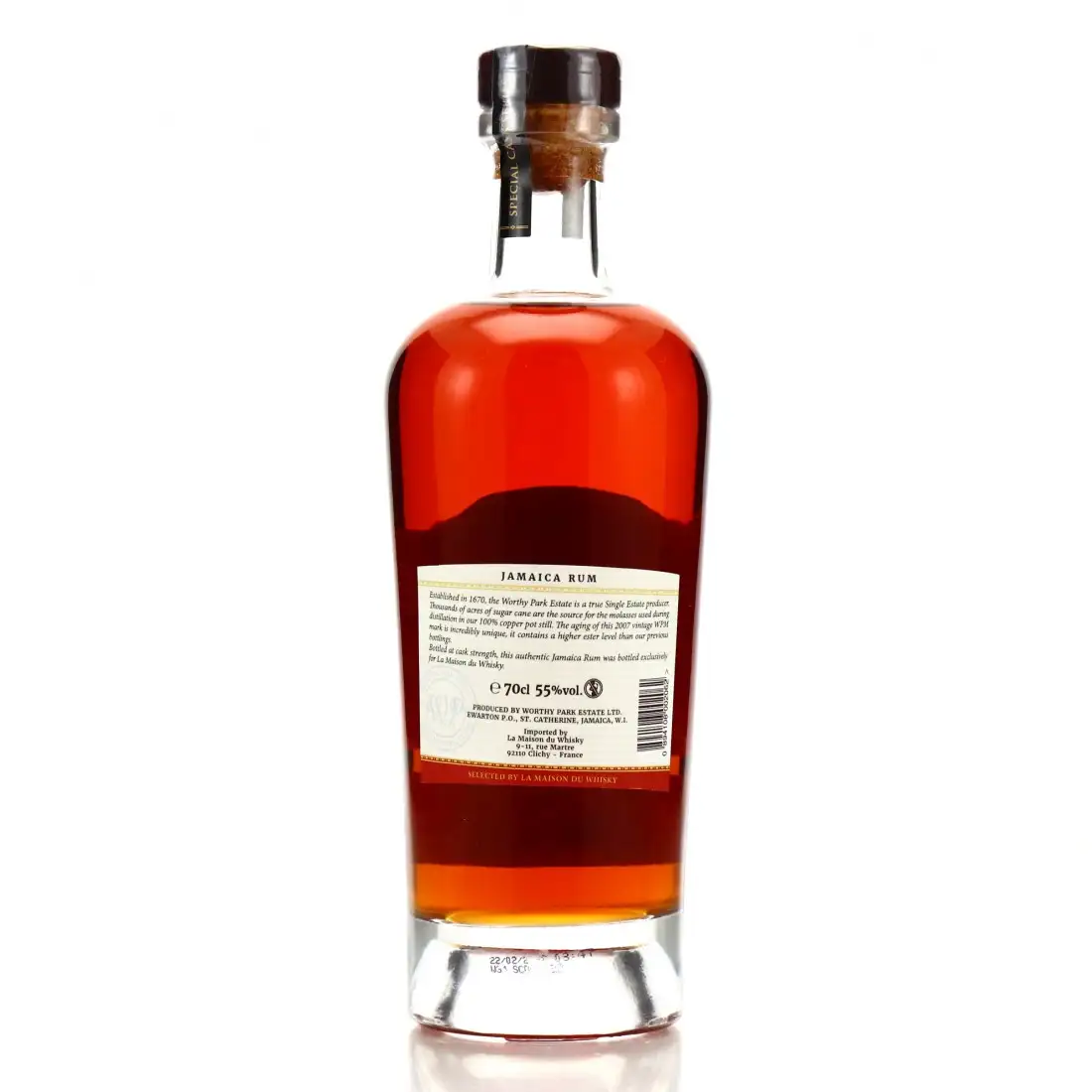 High resolution image of Worthy Park Single Cask (LMDW) WPM 2007