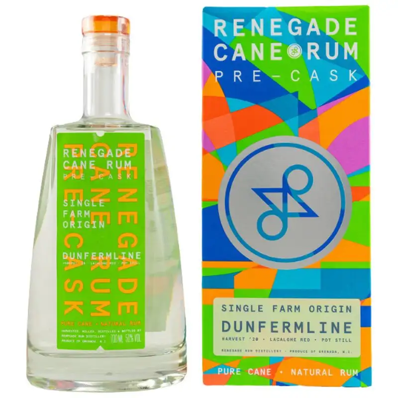 Bottle of Renegade Rhum Blanc Pre-Cask Dunfermline Pot Still