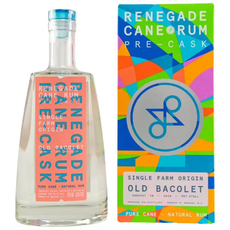 Bottle of Renegade Rhum Blanc Pre-Cask Old Bacolet