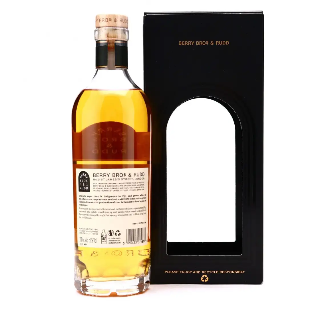 High resolution image of Berry Bros &amp; Rudd Single Cask Fiji Rum (LMDW) 2009