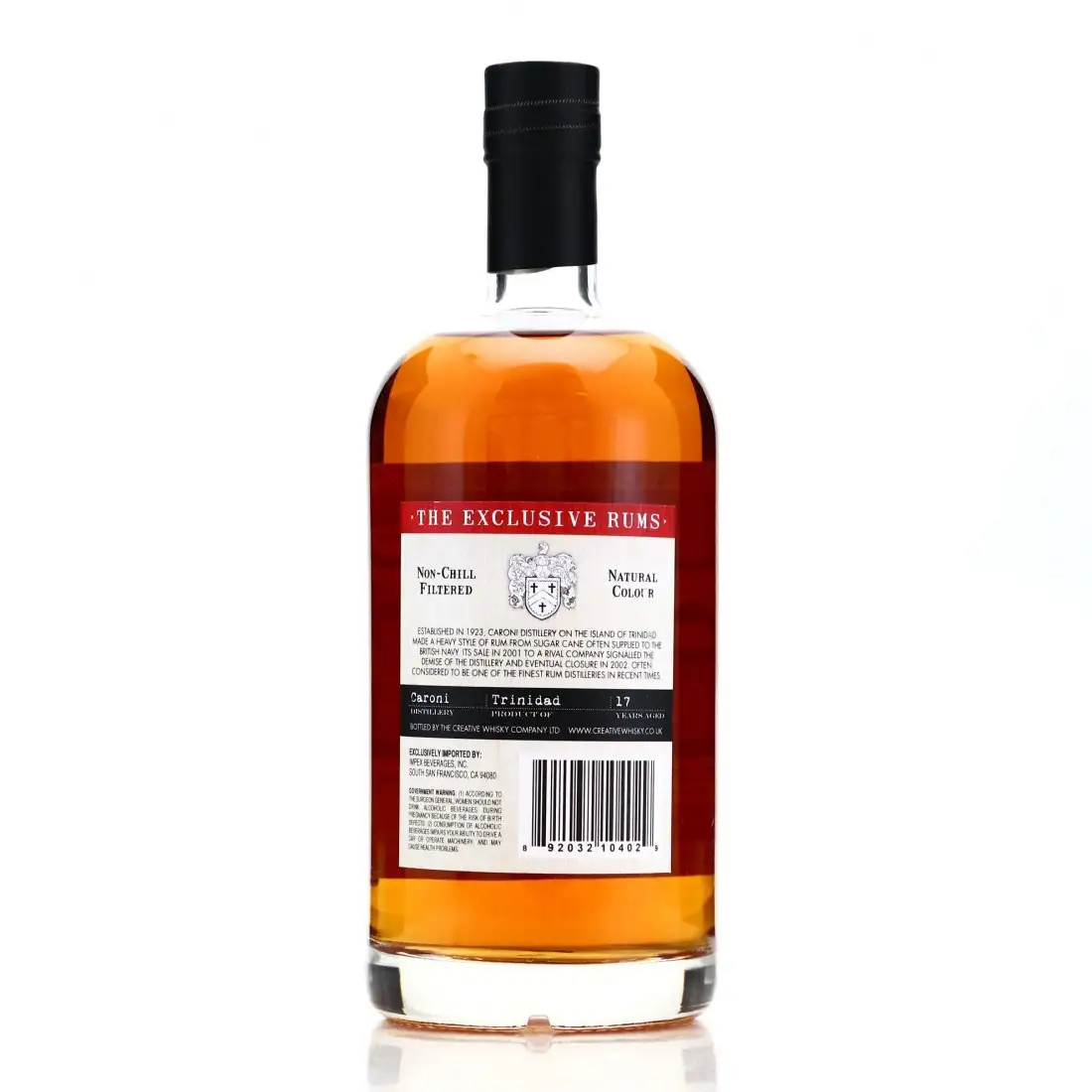 High resolution image of Creative Whisky Company Caroni Exclusive Single Barrel Rum HTR 1999