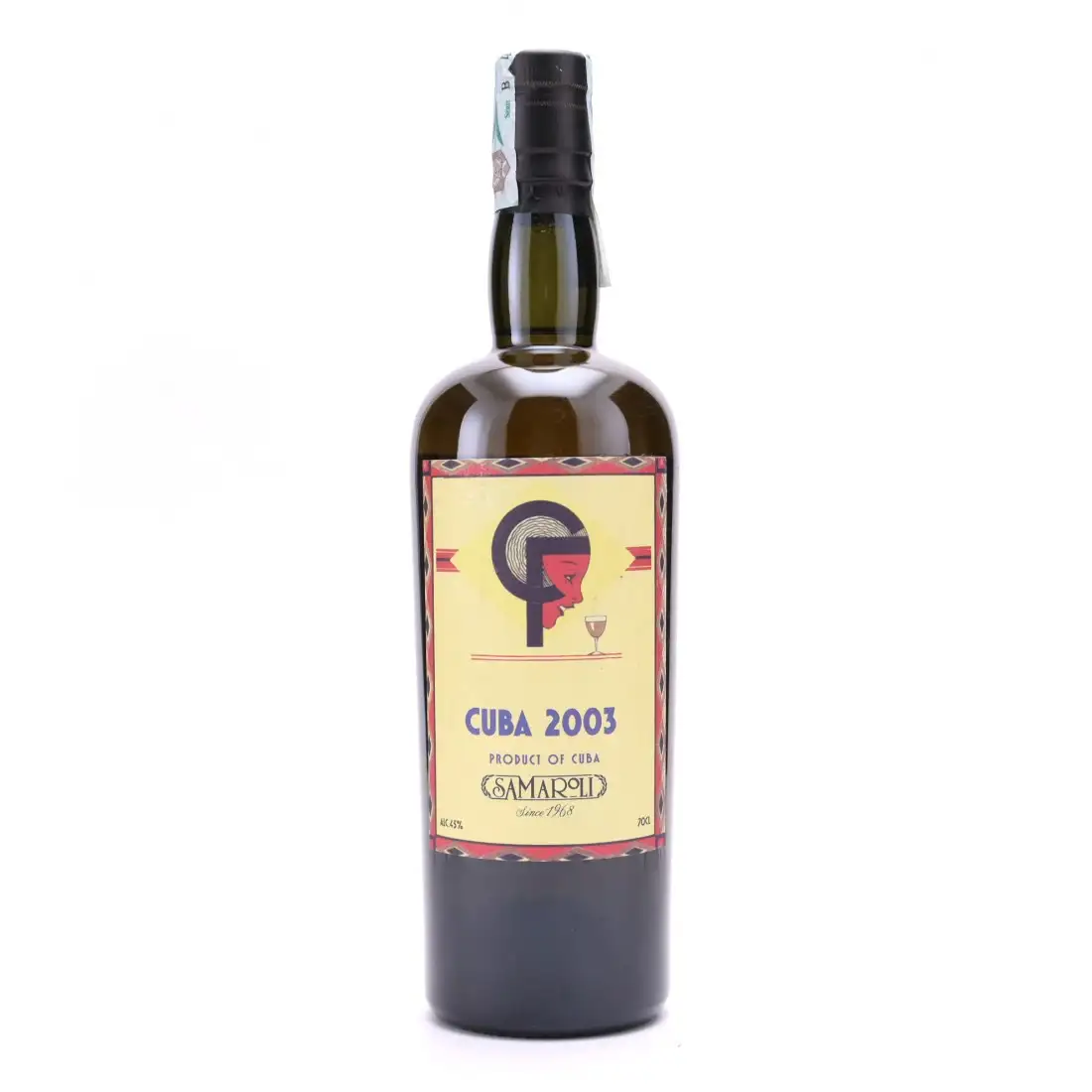 Bottle of Samaroli Sancti Spiritus Cuba Rum 2003