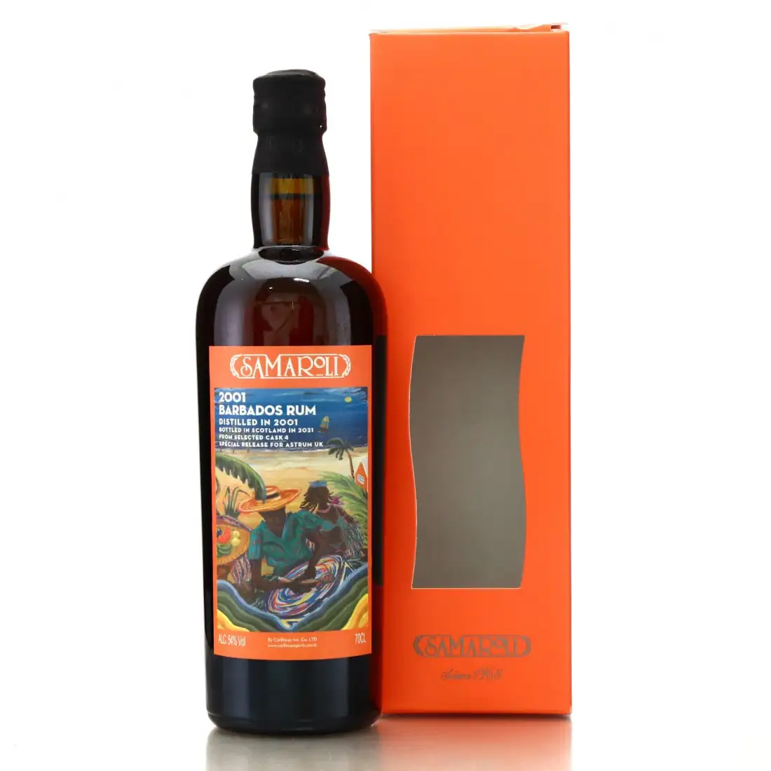 Hochauflösendes Bild von Samaroli Foursquare Barbados Rum (Astrum UK) 2001