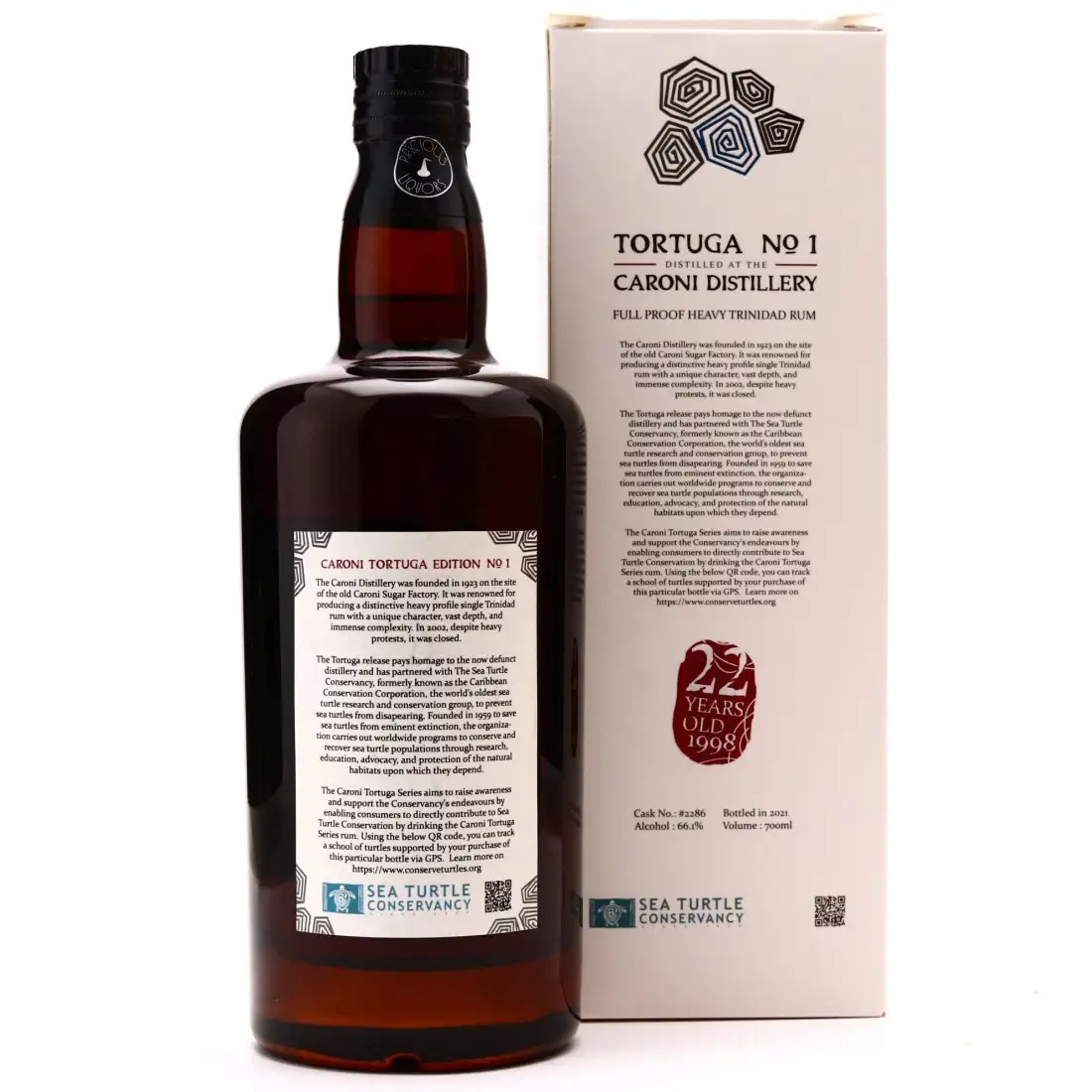 Image haute résolution de Precious Liquors Caroni Tortuga No. 1 (East Asia Whisky) 1998