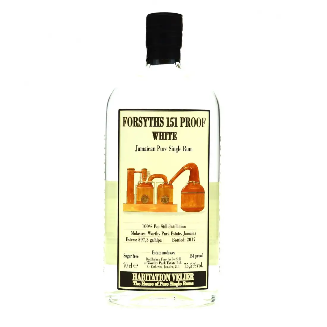 Bottle of Habitation Velier Worthy Park Forsyths 151 Proof White WPE 2017
