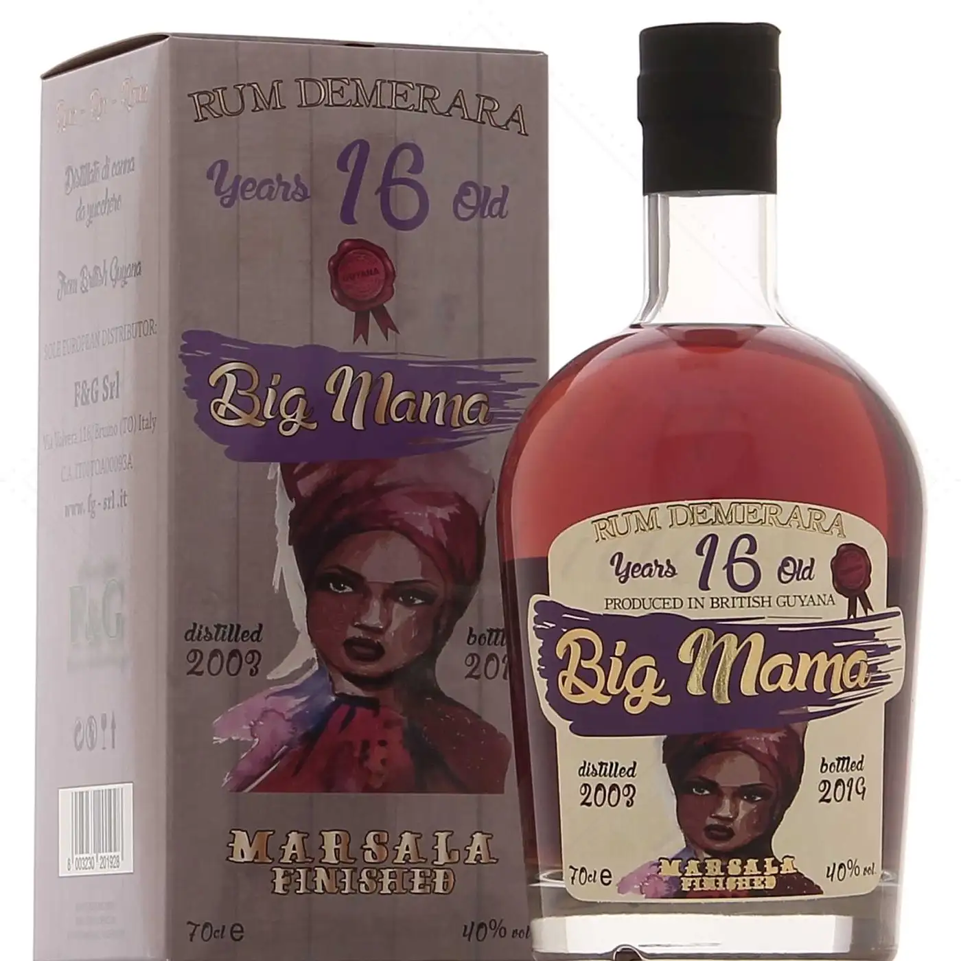 Hochauflösendes Bild von Big Mama Rum Demerara Marsala Finished 2003