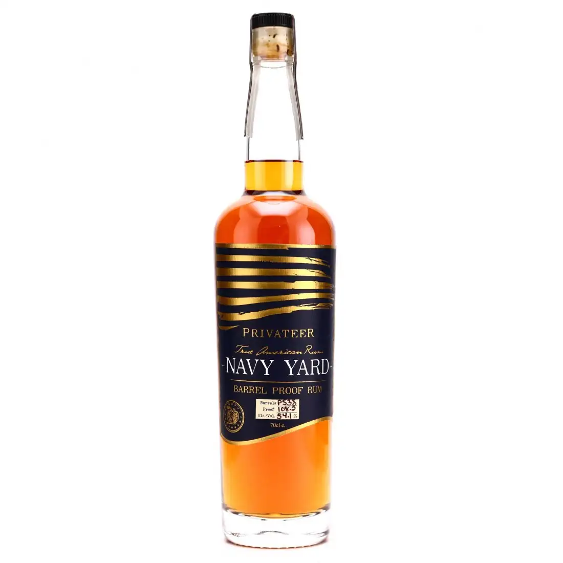 Bottle of Privateer Navy Yard Barrel Proof Rum