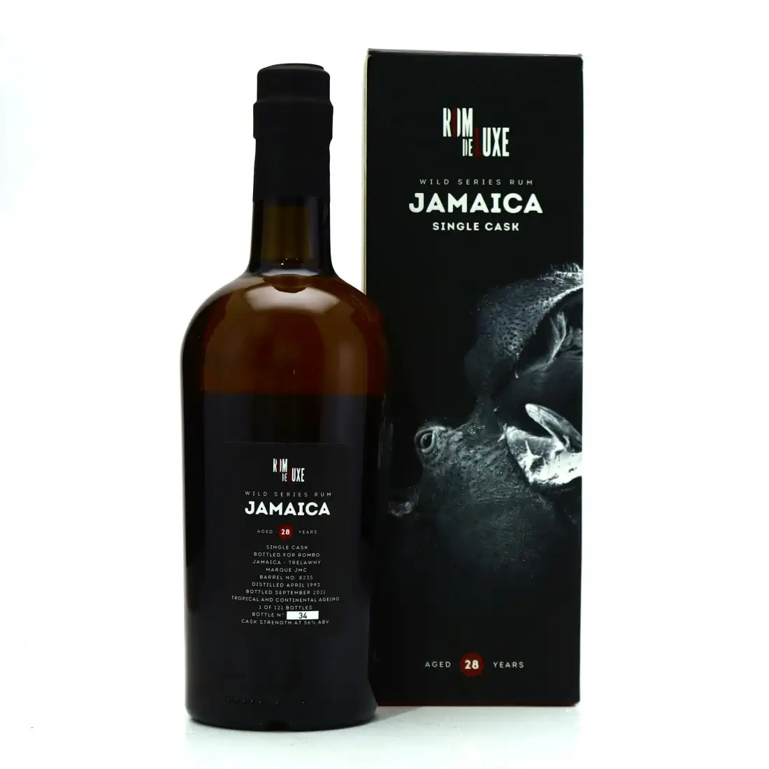 Image haute résolution de Romdeluxe Hampden Wild Series Rum Jamaica No. 18 (Rombo.dk) JMC 1993