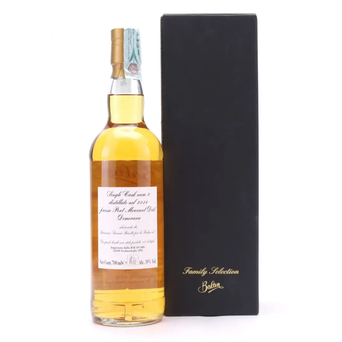 High resolution image of Balan Port Mourant Family Selection Demerara Rum 2008