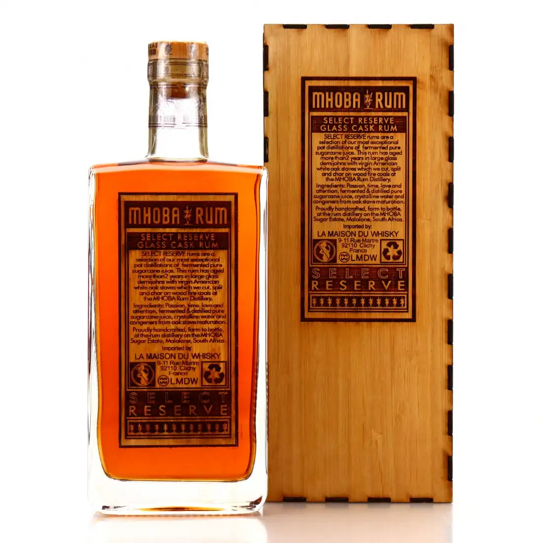 Hochauflösendes Bild von MHOBA Select Reserve Glass Cask Rum 2021