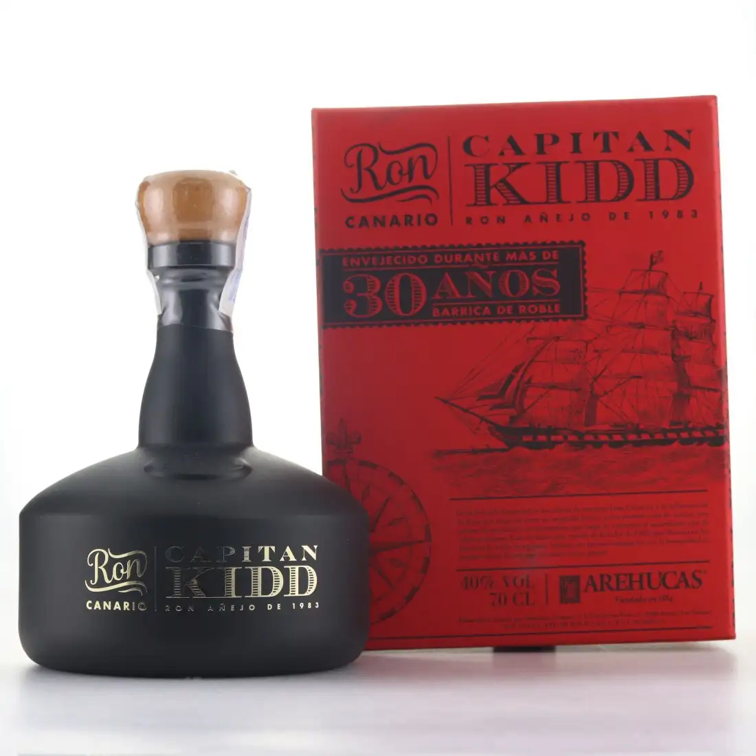 Bottle of Arehucas Captain Kidd