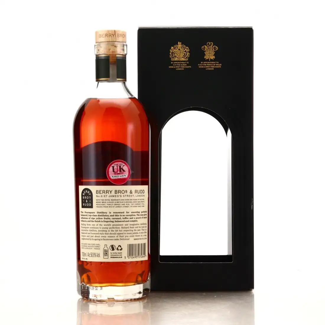High resolution image of Berry Bros &amp; Rudd Foursquare Barbados Rum 2010